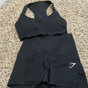 Gymshark set, black, XS